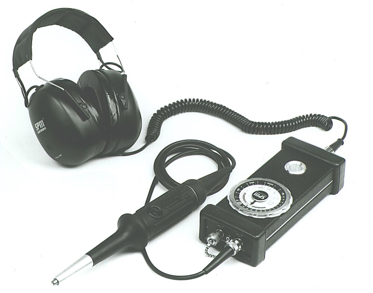 43A measuring instrument with shock pulse probe and headphones 